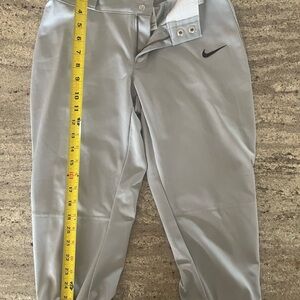 Youth Small Nike Baseball Gray pants Knee Length